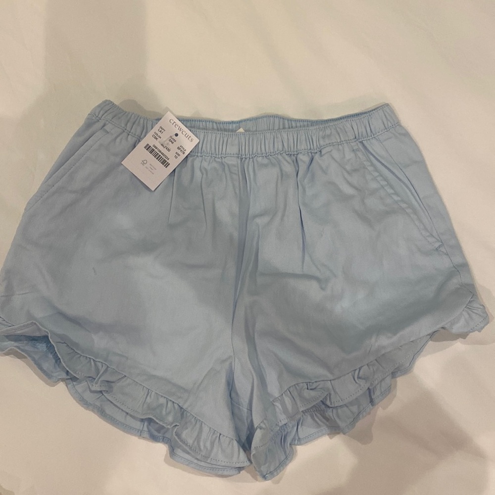 j crew girls shorts. Light blue. Size 10.